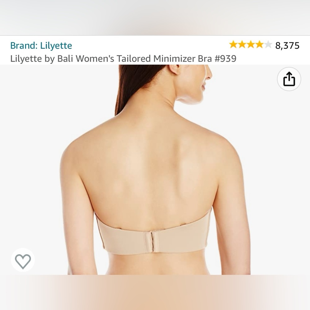 Women’s Strapless Bra with detachable straps